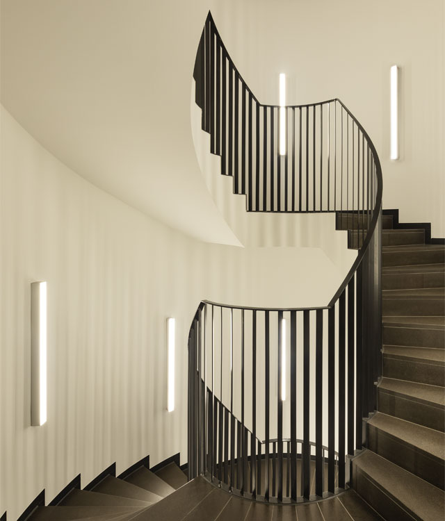 Zusehen ist das von der bema Gruppe realisierte Cecilienpalais von innen.