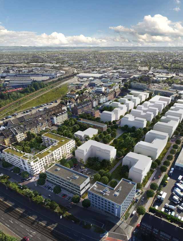 bema gruppe melli beese strasse neuss luftbild hoch